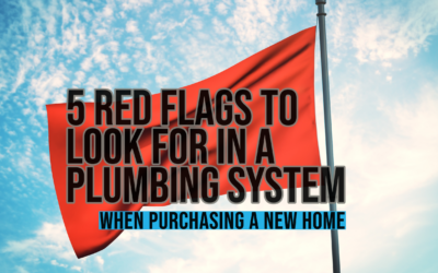 5 RED FLAGS TO LOOK FOR IN A PLUMBING SYSTEM WHEN PURCHASING A NEW HOME     